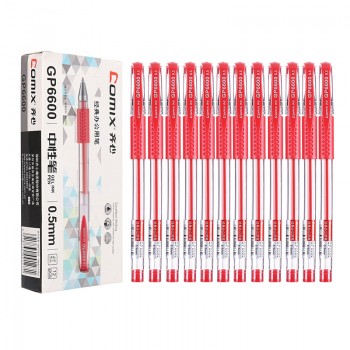 Comix Gel-Ink Pen 0.5mm - Red (Box of 12 pcs)