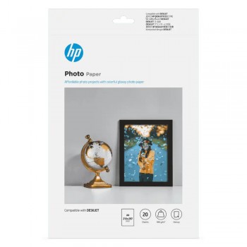HP Glossy Photo Paper-20 sht/210 x 297 mm/A4