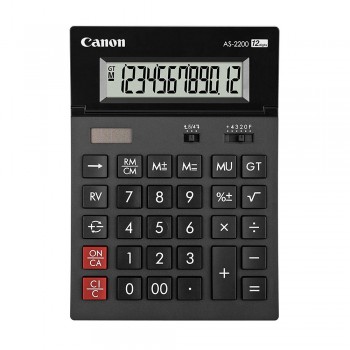Canon AS-2200 Tilt Display ARC Design Desktop 12 Digits Calculator