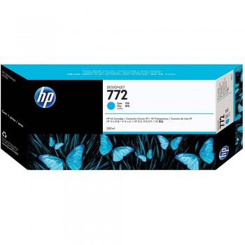 HP 772 DesignJet Ink Cartridge 300-ml - Cyan (CN636A)