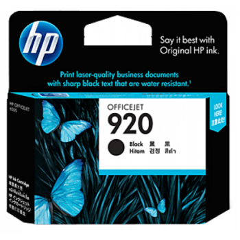 HP 920 Black Officejet Ink Cartridge (CD971AA)