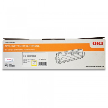 OKI C833 Toner cartridge 10k pages - Yellow (46443105)