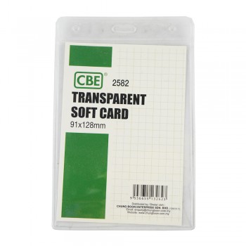 CBE 2582 Transparent Soft Card - 91 x 128mm