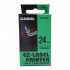 Casio Ez-Label Tape Cartridge - 24mm, Black on Green (XR-24GN1)