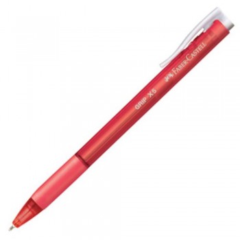 Faber Castell Grip X5 - Ballpoint Pen - Red (Item No: A02-08 GRIPX5RD) A1R1B24
