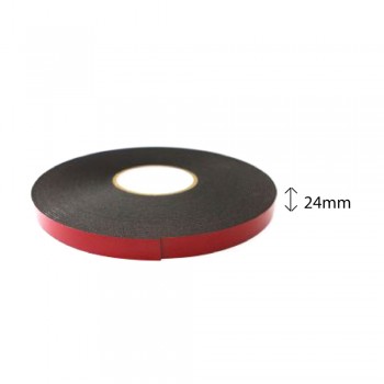 Double Sided PE Foam Tape (Black) - 24mm X 8m