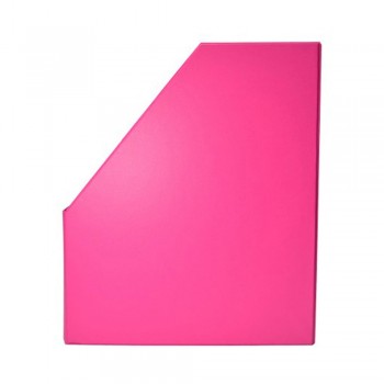 5" PVC Magazine Box File - Fancy Pink