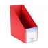 5" PVC Magazine Box File - Red