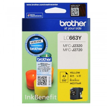 Brother LC-663Y Yellow ink cartridge 