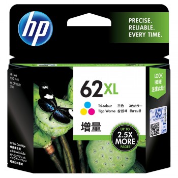 HP 62XL Tri-color Ink Cartridge (C2P07AA)