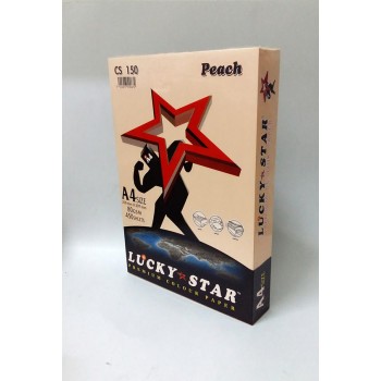 Lucky Star A4 Color Paper - ( CS 150) - Peach
