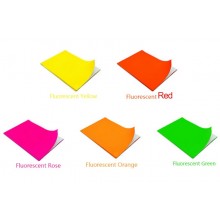 Fluorescent Sticker A4 Size (10pcs/set) - Yellow