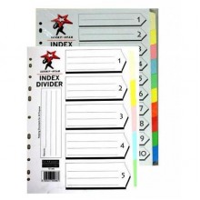 Lucky Star Index Divider - 10 Colors/ Set