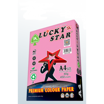 Lucky Star A4 Color Paper - ( CS 170) - Pink