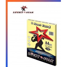 Lucky Star A4 2 Sheet Card 120gsm ( Card 160 ) - Yellow