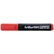 ARTLINE 660 FLUORESCENT HIGHLIGHTER / PCS  RED