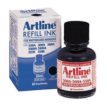 ARTLINE WHITEBOARD MARKER REFILL - 20ML BLACK