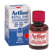 ARTLINE WHITEBOARD MARKER REFILL - 20ML RED