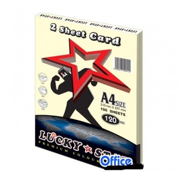Lucky Star A4 2 Sheet Card 120gsm ( Card 100 ) - Ivory