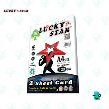 Lucky Star A4 Color Paper - ( CS 123) - White