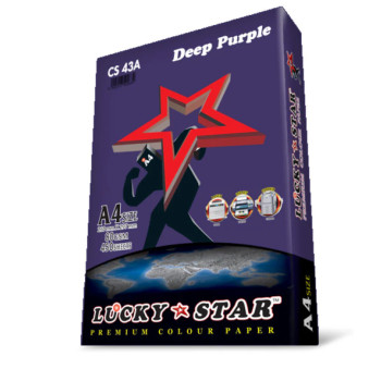 Lucky Star A4 Color Paper - ( CS 43A) - Deep Purple