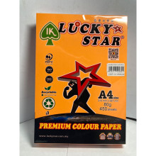 Lucky Star A4 Color Paper - ( CS 371) - Cyber Orange