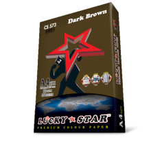 Lucky Star A4 Color Paper - ( CS 573) - Dark Brown