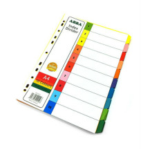 ABBA INDEX DIVIDER - 10 COLORS/5 SET