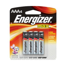 ENERGIZER BATTERY AAA (4PCS/CART)