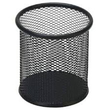 WIRE MESH PENCIL HOLDER (BLACK)