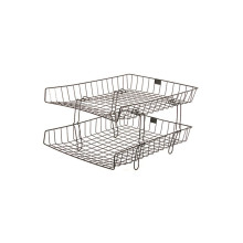 WIRE TRAY 2 TIER (BLACK)