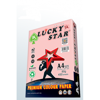 Lucky Star A4 Color Paper - ( CS 140) - Rose