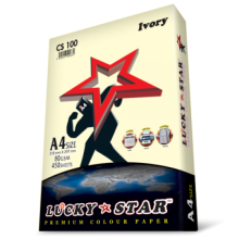 Lucky Star A4 Color Paper - ( CS 100) - Ivory
